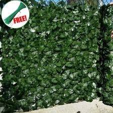 300x100cm Blätter Zaun Grün