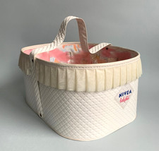 Nivea Babyfein Korb Babypflege & Wiegekarte 60er Jahre, Vintage Top Zustand