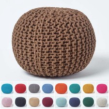 Baumwoll strickpouf - baumwoll-strickpouf, &