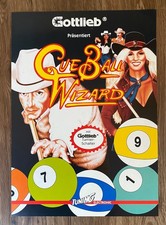 Gottlieb Cue Ball Wizard / Flyer (deutsch) / Flipper Pinball