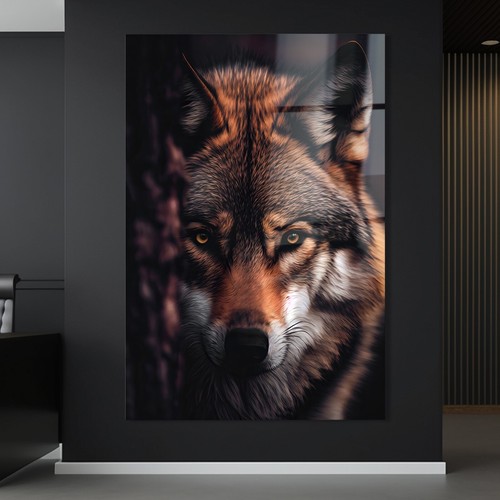 Wandbild tier der hungrige - der,