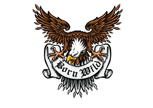 Adler mit banderole - adler,