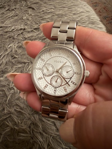 Fossil damen armbanduhr - armbanduhr, silber