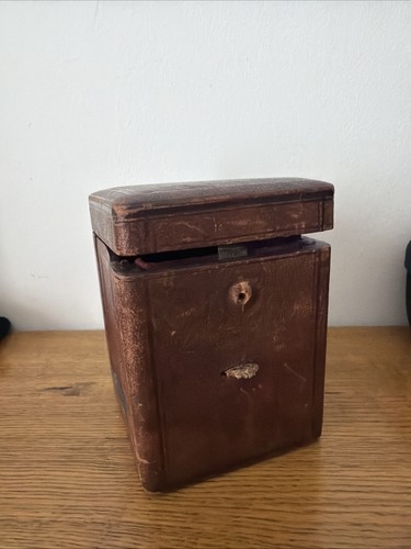 Burgunderrote antike leder - burgunderrote,