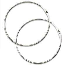 2Stück Warenring Schlüsselring Groß 120/150mm Metallringe zum Öffnen Vielseitige