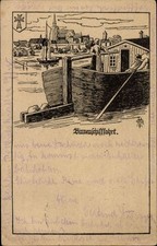 Künstler Ak Binnenschifffahrt, Wohlfahrtskarte der Deutschen... - 11125694