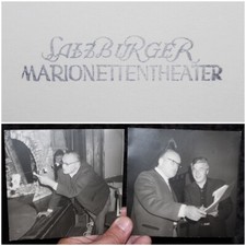 SALZBURGER MARIONETTENTHEATER , 2 gestempelte alte Pressefotos