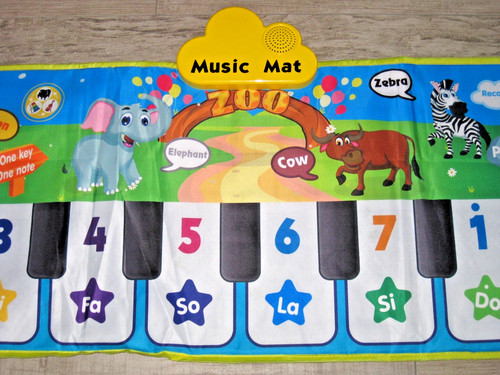 Musikmatte music mat - zoo, tiere