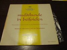 LP Vinyl Musikkunde in Beispielen Musik des Mittelalters Geringe Gebrauchspuren