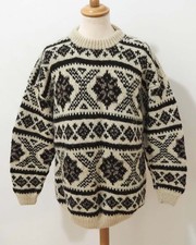 Nepal Strick Pullover Grösse XL Herren Schurwolle S040