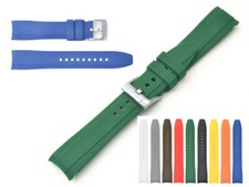 UHRENARMBAND PREMIUM KAUTSCHUK GUMMI OCEANO GEBOGENES ENDE CURVED END