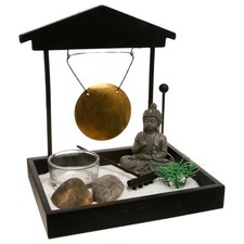 Zen Garten Buddha mit Gong