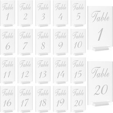 20 Tischnummern Tischzahlen