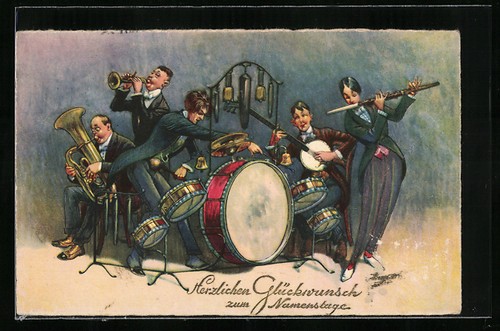 Künstler arthur thiele - künstler-ak,