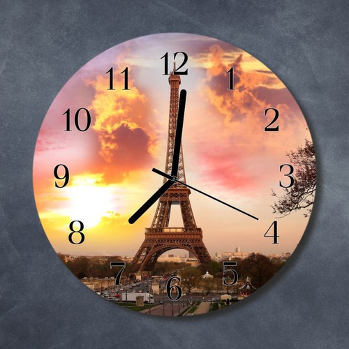 Tulup echt glas - tulup, wanduhr