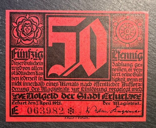 Erfurt notgeld - erfurt,