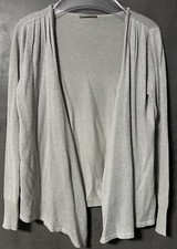 ORSAY silbergrau Damen Bolero Jacke Cardigan Lurex Gr.S Neu