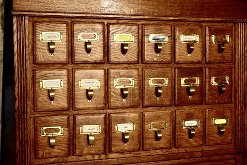 Antiker karteikastenschrank - antiker,