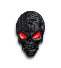 3D Metall Skull Totenkopf Logo