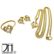 Set Ohrringe Ring Anhänger