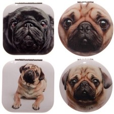 Taschenspiegel Mops Spiegel Kosmetikspiegel Handtasche Hund versch. Motive