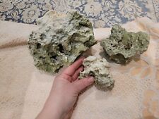 3 x Lochgestein, Aquarium, Terrarium Deko echte Steine 