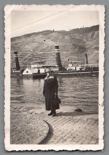 Foto raddampfer dame see - ak,