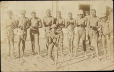 Foto Ak Tanzende Afrikaner, Lendenschurz - 3663832