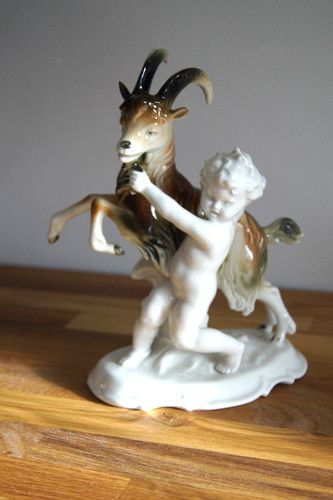 Große porzellan figur - porzellan, putte