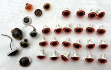 Shabby Basteln 31 Stück Augen Knopfaugen Kunststoff und Glas #1260apc