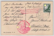 Zeppelin Postkarte Deutschlandfahrten 1939 Fahrt nach Königsberg [363]