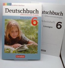 Deutschbuch 6. Schuljahr. Arbeitsheft mit Lösungen. NRW unausgefüllt neuwertig