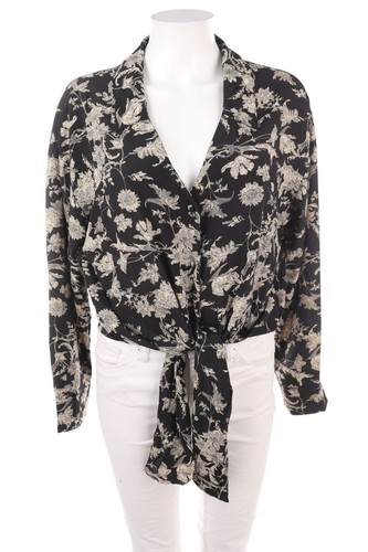 Zebra bluse schwarz 1549 - l,