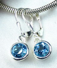 💎 Blautopas Ohrhänger 925