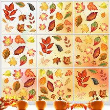 9PCS Fensterbilder Herbst