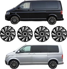 Radkappen 17 Zoll für VW T5 T6 T6.1 schwarz silber matt Radzierblenden 4 Stück