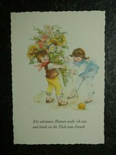 Alte AK , Kinder mit Blumen , M. Savelsberg , (D16)