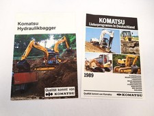 2x Prospekt Komatsu Bagger