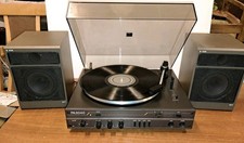 Ziphona Pa 2040 DDR Stereo Plattenspieler  mit Boxen,  neuer Riemen