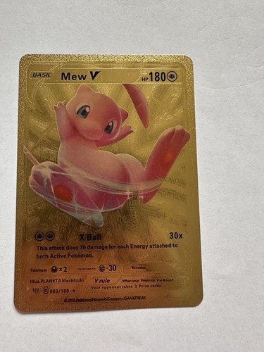 Mew goldene pokémon karte - mew,
