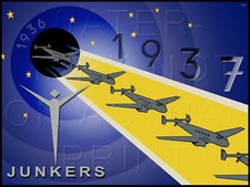 Vintage Junkers Flugzeug Ad