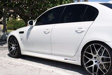 2x BMW M Performance seiten schweller Schwarz aufkleber sticker F10 F20 F30 E70