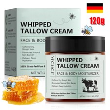Beef Tallow Rindertalg Creme Bio mit Honey Balm Feuchtigkeitspflege Haut, Körper