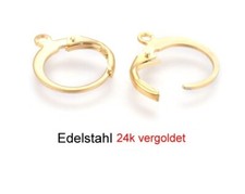 10 Stück  Edelstahl Brisuren