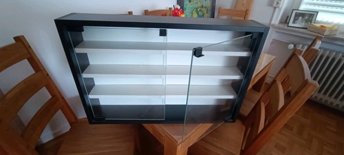 Vcm holz glas hängevitrine - vcm,