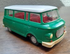 DDR Spielzeug Anker / Piko Barkas - B1000 Bus Grün-Weiß Ältere Version
