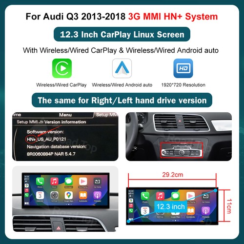 Für audi hn rmc - 12.3", hn+/rmc