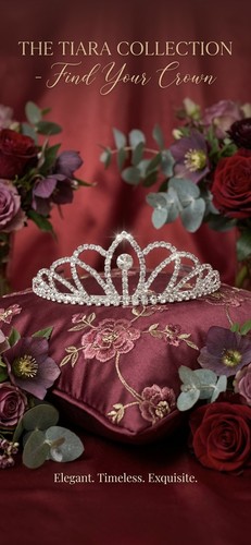 Diadem elegantes kristall - diadem,