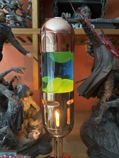 Mathmos Lavalampe Das Original - grün  gelb  Teelichtbetrieb, Neuwertig