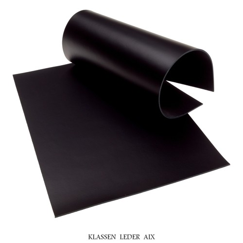 Rindsleder schwarz mm - schwarz, dick